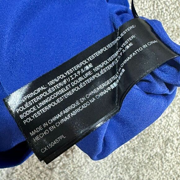 C/MEO Collective Power Trip Jumpsuit Womens Medium Blue Wide-Leg Spaghetti Strap - Picture 14 of 16